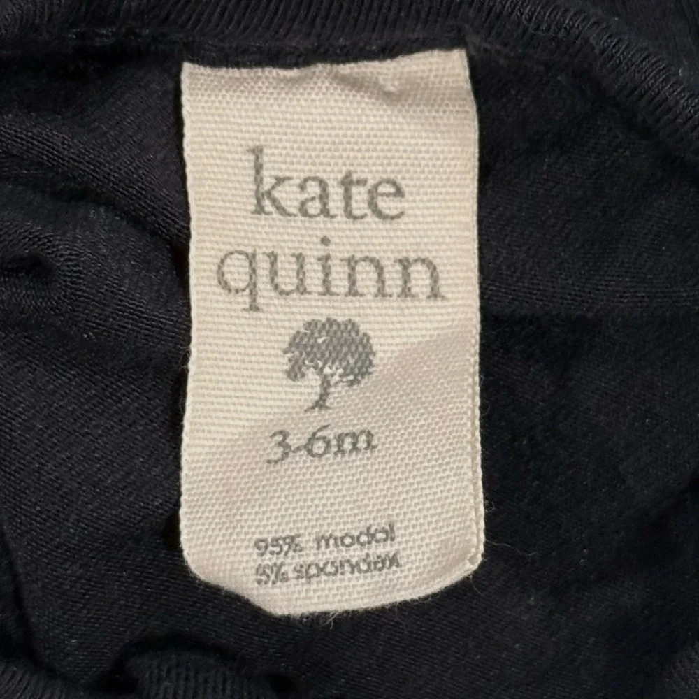 Kate Quinn Footie Boys 3-6M Girls Modal Sleeper Zipper Black Pajamas PJs Summer